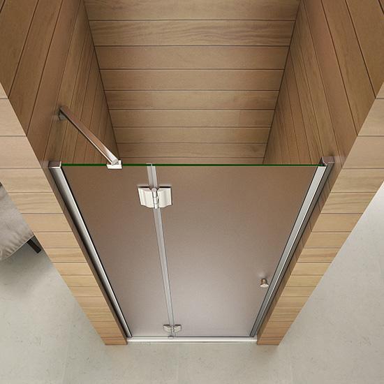 nis douchedeur,draaideur,8mm mat gezandstraald veiligheidsglas,nano easyclean antikalk