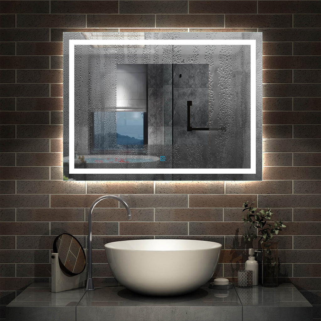Verspilling duurzame grondstof Onnauwkeurig Badkamerspiegel 70-120 cm LED spiegel met verlichting,wandspiegel,enke –  AICA Sanitair B.V.