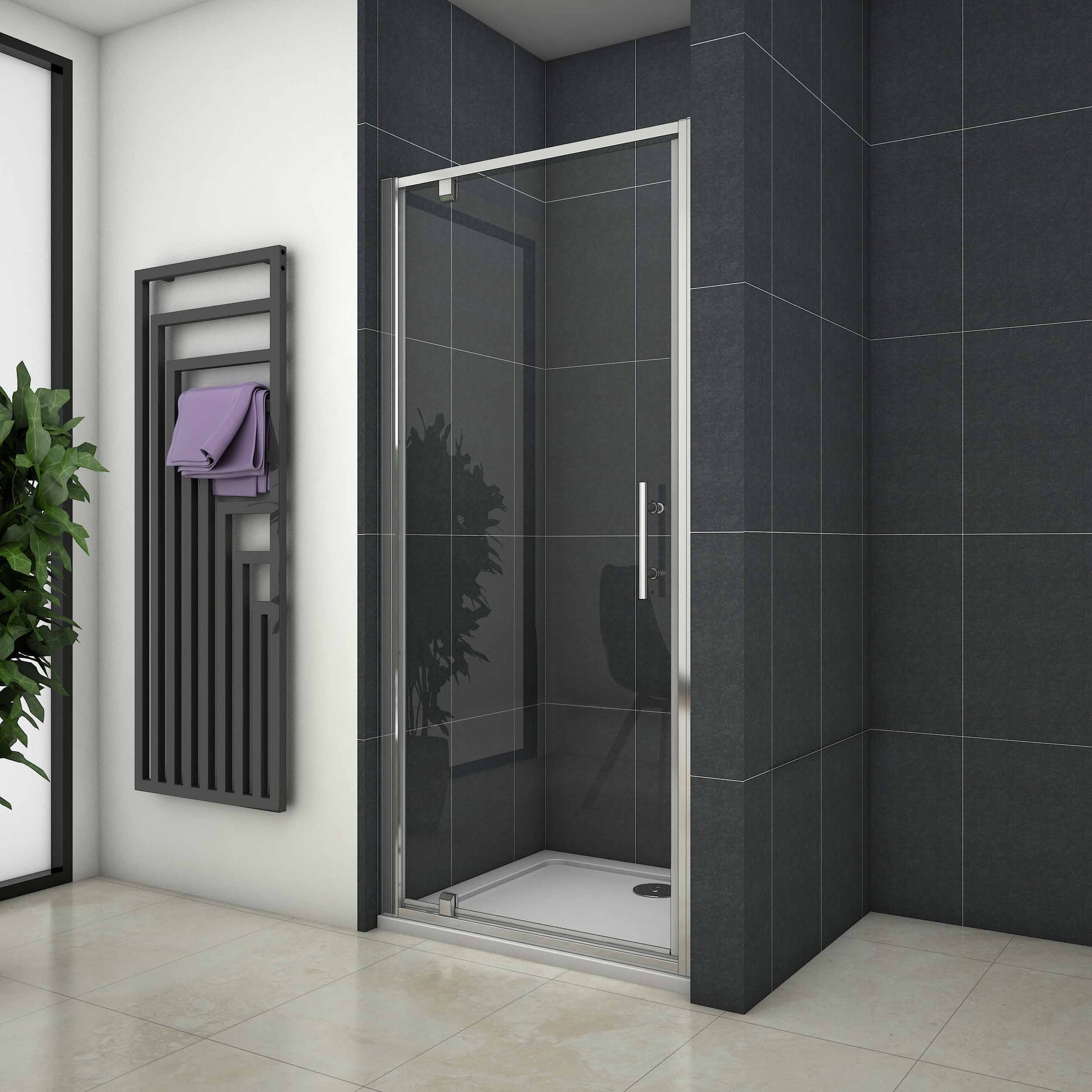 Douche Draaideur, 6mm Helder Veiligheidsglas, 185cm Hoog 100x185cm