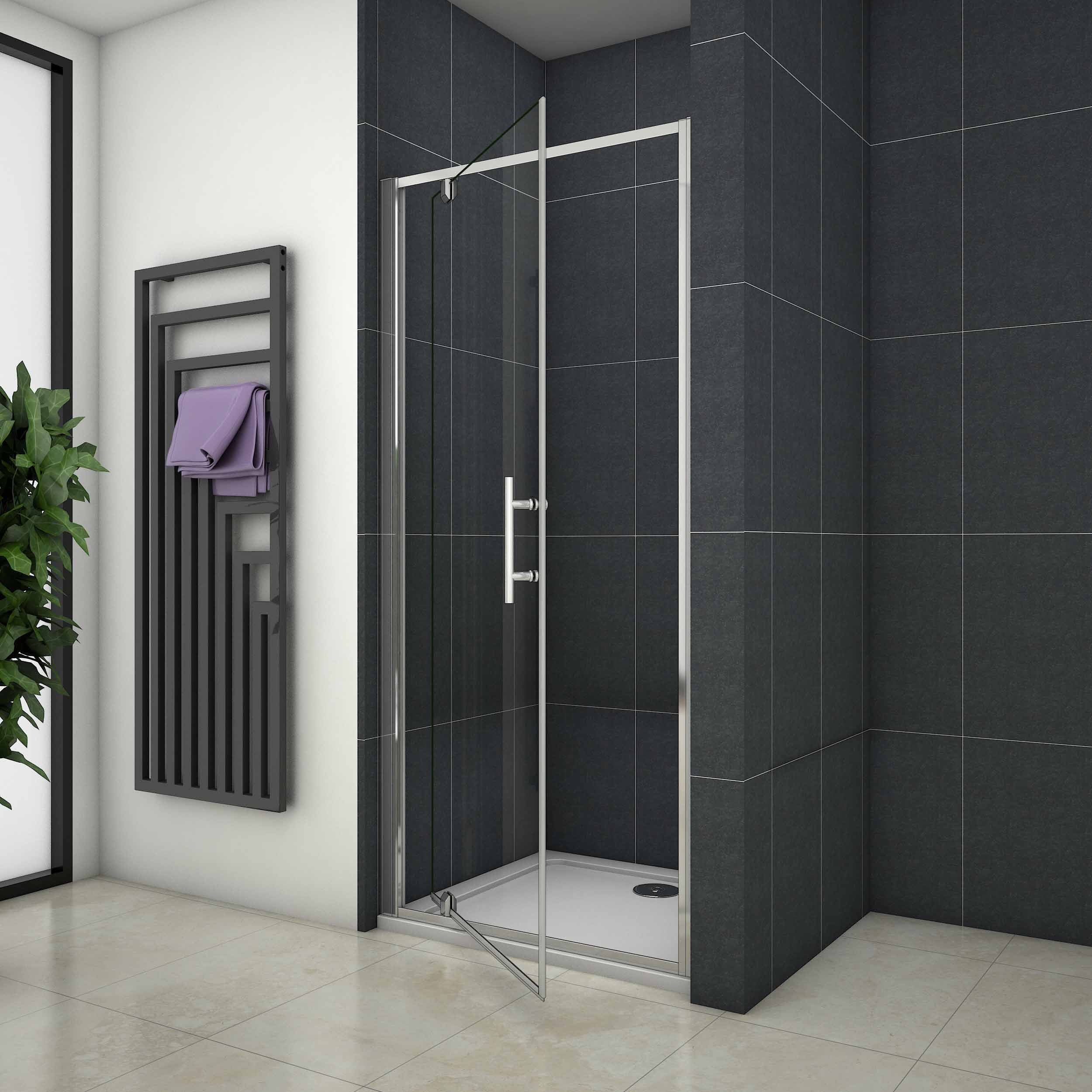 Douche Draaideur, 6mm Helder Veiligheidsglas, 185cm Hoog