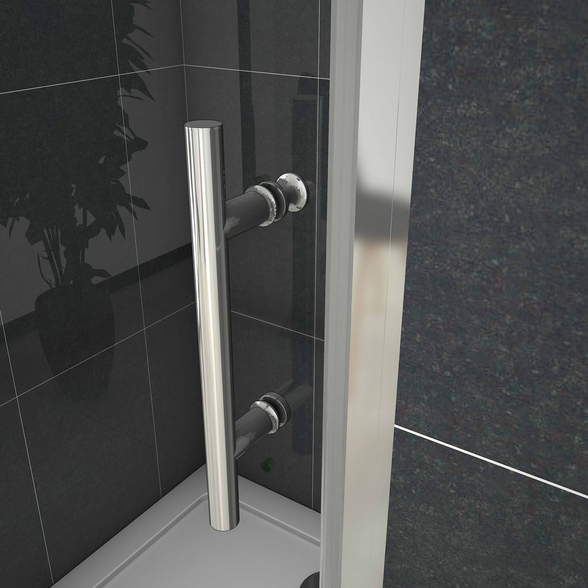 Douche Draaideur, 6mm Helder Veiligheidsglas, 185cm Hoog