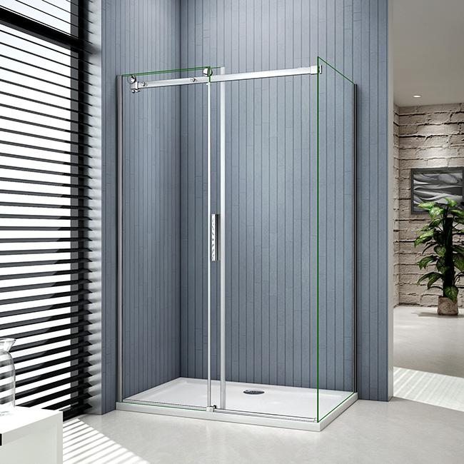 schuifdeur douchewand,6mm helder glas