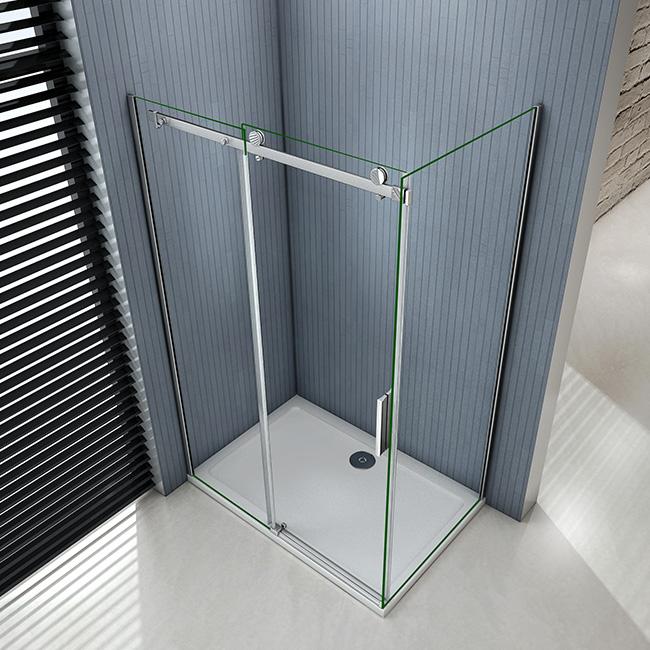 schuifdeur douchewand,6mm helder glas