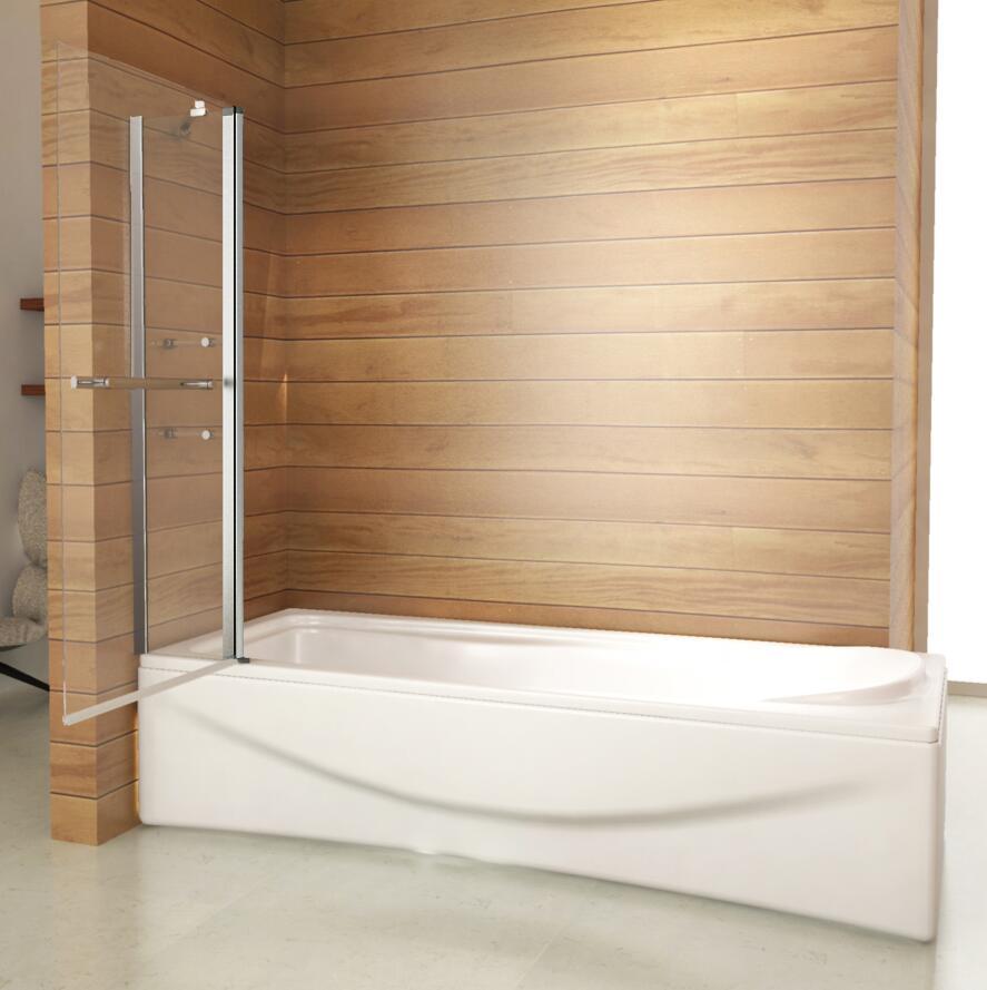 90?? draaibare douchescherm douchewand, 6mm helder gehard veiligheidsglas, glazen handdoek planken