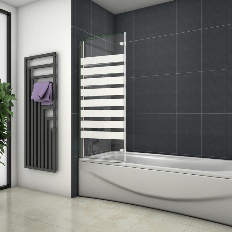 2-delig badwand 120x140cm,6mm Nano Coating helder veiligheidsglas,Links