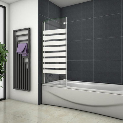 2-delig badwand 120x140cm,6mm Nano Coating helder veiligheidsglas,Links