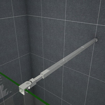 Inloopdouche 200cm hoog,10mm NANO EasyClean veiligheidsglas met matte folie