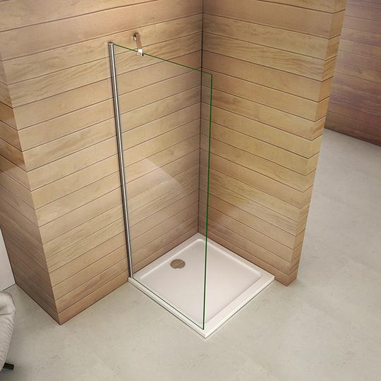 Inloopdouche 185cm hoog,6mm NANO EasyClean veiligheidsglas