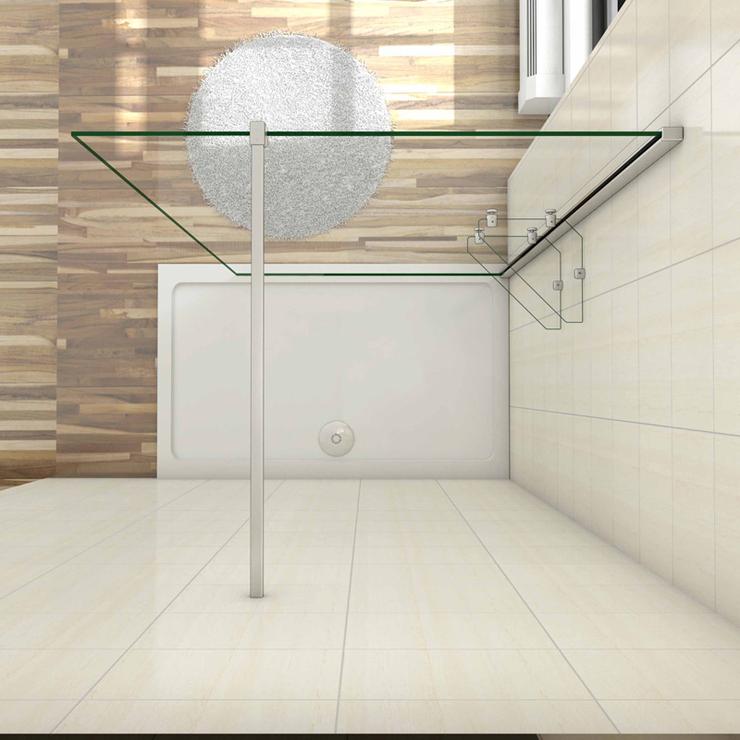 Inloopdouche 200cm hoog,8 mm NANO EasyClean veiligheidsglas,Inclusief Stabilisatiestang 90cm