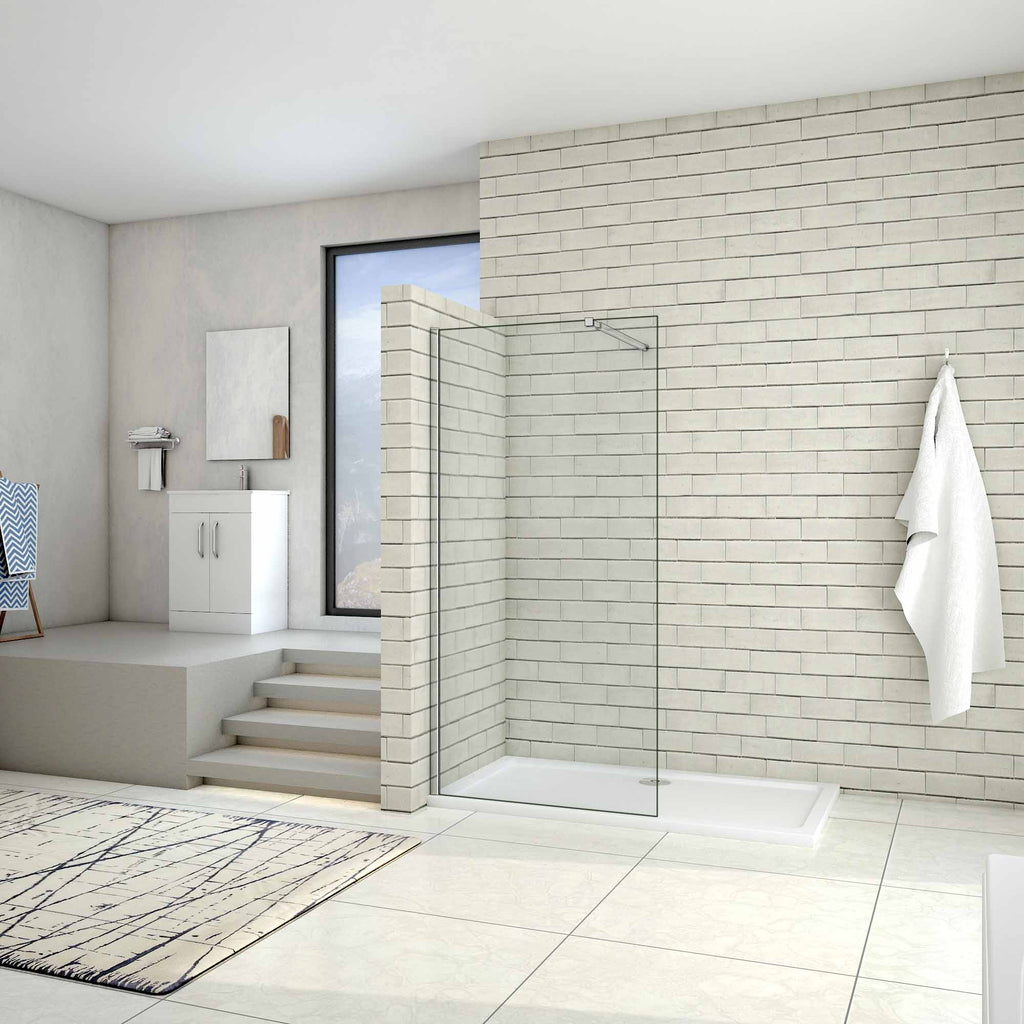 inloopdouche,douchescherm,stabilisator,6mm helder veiligheidsglas nano easyclean antikalk,douchewand