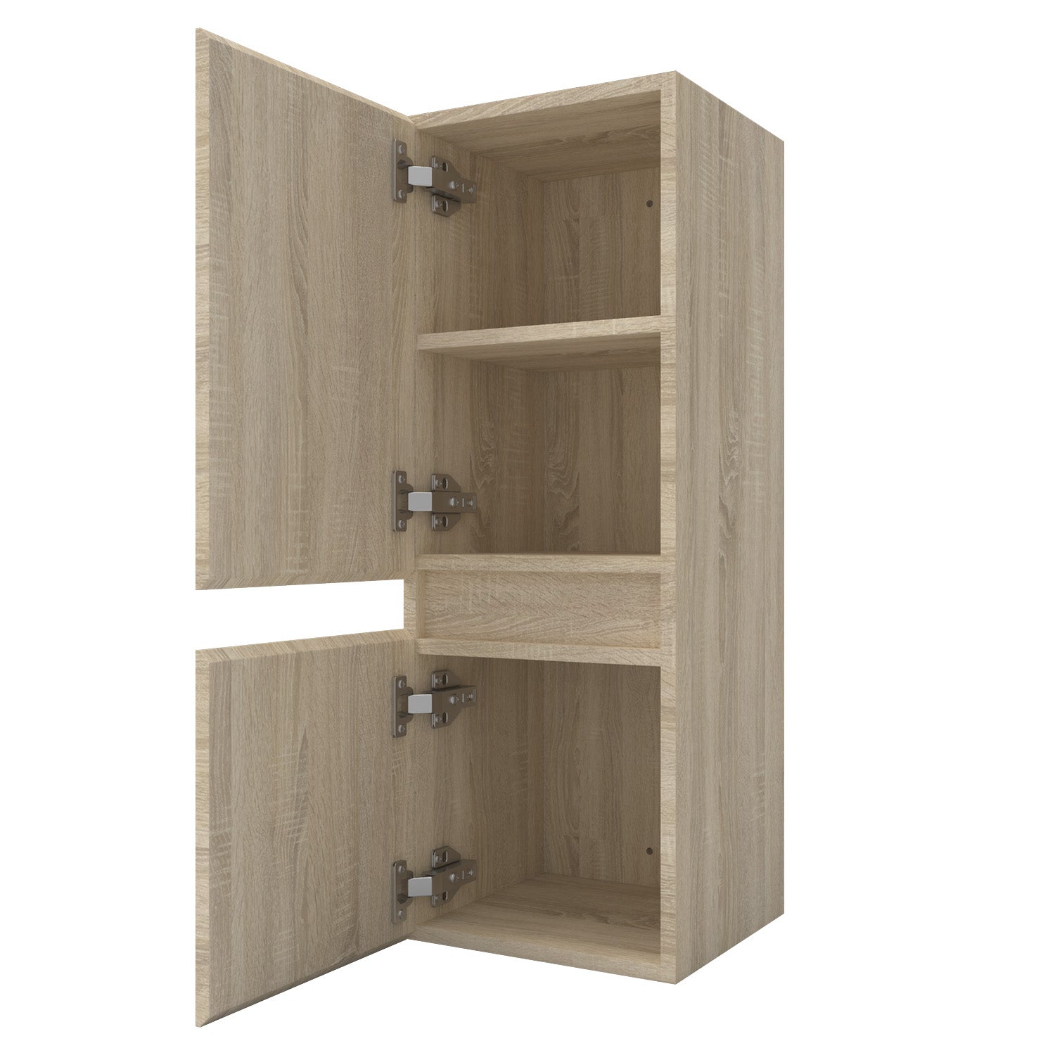 Hoge kast 83 tot 130 cm hangkast badkamerkast badkamerkast wit mat