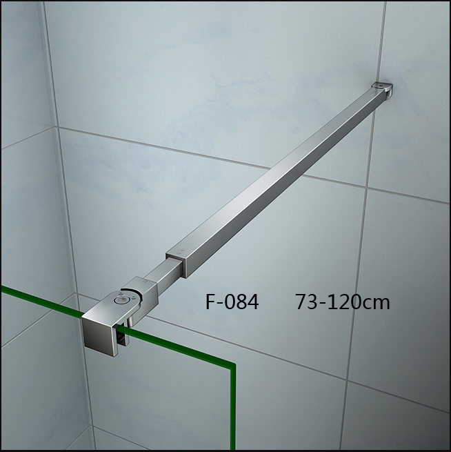 Inloopdouche met Muurprofiel 8mm NANO Coating,hoogte 200cm,stabilisator