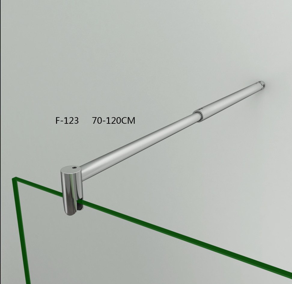 Inloopdouche met Muurprofiel 8mm NANO Coating,hoogte 200cm,stabilisator