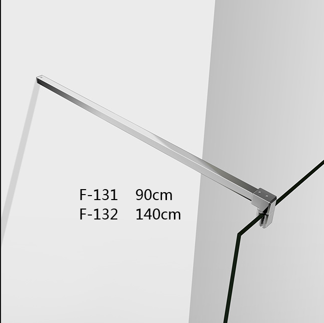 Inloopdouche 200cm hoog,8 mm NANO EasyClean veiligheidsglas,Inclusief Stabilisatiestang 90cm