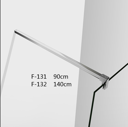 Inloopdouche 200cm hoog,8 mm NANO EasyClean veiligheidsglas,Inclusief Stabilisatiestang 90cm